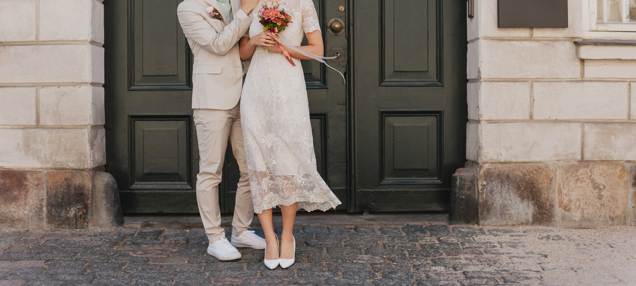 Couple During Their Wedding Day